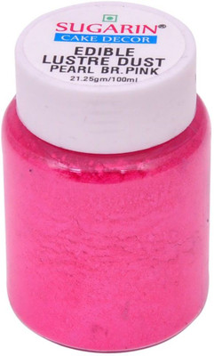 

SUGARIN Edible Lustre Dust, 21.25gm, Pearl Brilliant Pink Baking Powder(21.25 g)