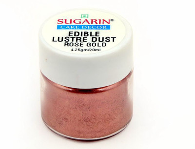 

SUGARIN Edible Lustre Dust, 4.25gm, Rose Gold Baking Powder(4.25 g)