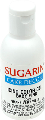 

SUGARIN Icing Color Gel, 25gm, Baby Pink Gelatin Paste(25 g)