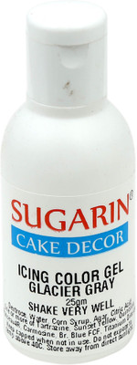 

SUGARIN Icing Color Gel, 25gm, Glacier Gray Gelatin Paste(25 g)