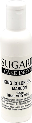 

SUGARIN Icing Color Gel, 125gm_Maroon Gelatin Paste(125 g)