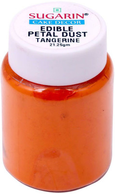 

SUGARIN Ediblle Petal Dust, 21.25gm, Tangerine Baking Powder(21.25 g)