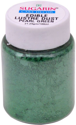 

SUGARIN Edible Lustre Dust, 21.25gm, Pearl Green Baking Powder(21.25 g)