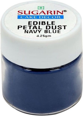 

SUGARIN Ediblle Petal Dust, 4.25gm, Navy Blue Baking Powder(4.25 g)