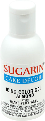 

SUGARIN Icing Color Gel, 25gm, Almond Gelatin Paste(25 g)