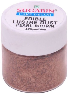 

SUGARIN Edible Lustre Dust, 4.25gm, Pearl Brown Baking Powder(4.25 g)