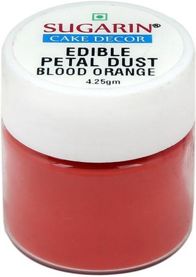 

SUGARIN Ediblle Petal Dust, 4.25gm, Blood Orange Baking Powder(4.25 g)