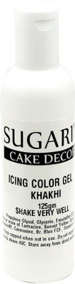 

SUGARIN Icing Color Gel, 125gm_Khakhi Gelatin Paste(125 g)
