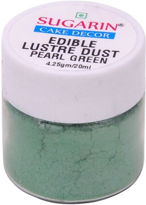 

SUGARIN Edible Lustre Dust, 4.25gm, Pearl Green Baking Powder(4.25 g)