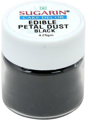 

SUGARIN Ediblle Petal Dust, 4.25gm, Black Baking Powder(4.25 g)
