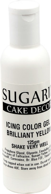 

SUGARIN Icing Color Gel, 125gm_Brilliant Yellow Gelatin Paste(125 g)