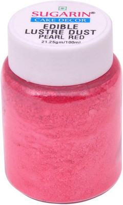 

SUGARIN Edible Lustre Dust, 21.25gm, Pearl Red Baking Powder(21.25 g)