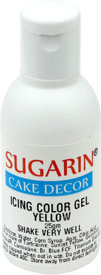 

SUGARIN Icing Color Gel, 25gm, Yellow Gelatin Paste(25 g)