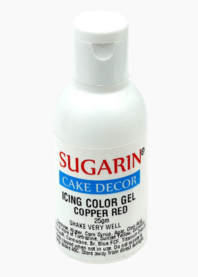

SUGARIN Icing Color Gel, 25gm, Copper_Red Gelatin Paste(25 g)
