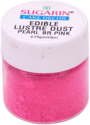 

SUGARIN Edible Lustre Dust, 4.25gm, Pearl Brilliant Pink Baking Powder(4.25 g)