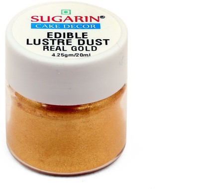

SUGARIN Edible Lustre Dust, 4.25gm, Real Gold Baking Powder(4.25 g)