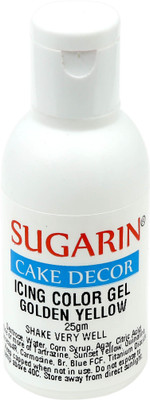 

SUGARIN Icing Color Gel, 25gm, Golden Yellow Gelatin Paste(25 g)