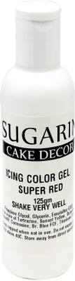 

SUGARIN Icing Color Gel, 125gm_Super Red Gelatin Paste(125 g)