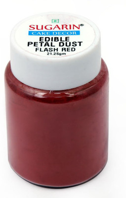 

SUGARIN Ediblle Petal Dust, 21.25gm, Flash Red Baking Powder(21.25 g)