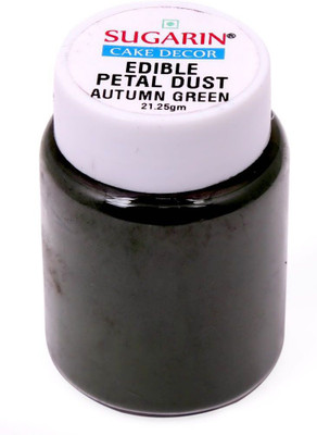 

SUGARIN Ediblle Petal Dust, 21.25gm, Autumn Green Baking Powder(21.25 g)