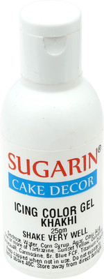 

SUGARIN Icing Color Gel, 25gm, Khakhi Gelatin Paste(25 g)