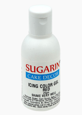 

SUGARIN Icing Color Gel, 25gm, Red Gelatin Paste(25 g)