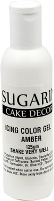 

SUGARIN Icing Color Gel, 125gm_Amber Gelatin Paste(125 g)