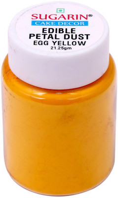 

SUGARIN Ediblle Petal Dust, 21.25gm, Egg Yellow Baking Powder(21.25 g)