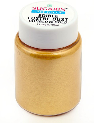 

SUGARIN Edible Lustre Dust, 21.25gm, Sunset Gold Baking Powder(21.25 g)