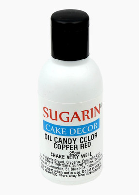 

SUGARIN Oil Candy Color, 25gm, Copper Red Baking Soda Paste(25 g)