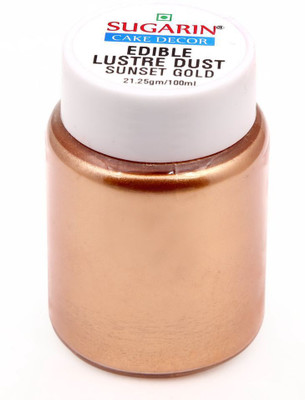 

SUGARIN Edible Lustre Dust, 21.25gm, Super Gold Baking Powder(21.25 g)