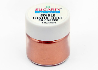 

SUGARIN Edible Lustre Dust, 4.25gm, Brilliant Copper Baking Powder(4.25 g)