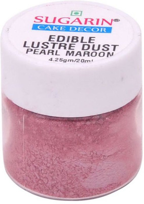 

SUGARIN Edible Lustre Dust, 4.25gm, Pearl Maroon Baking Powder(4.25 g)