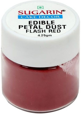 

SUGARIN Ediblle Petal Dust, 4.25gm, Flash Red Baking Powder(4.25 g)