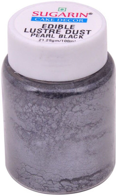 

SUGARIN Edible Lustre Dust, 21.25gm, Pearl Black Baking Powder(21.25 g)