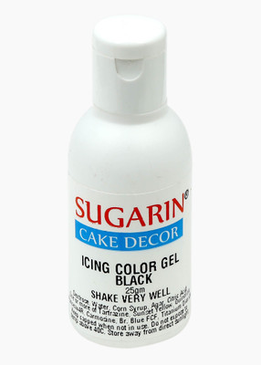 

SUGARIN Icing Color Gel, 25gm, Black Gelatin Paste(25 g)