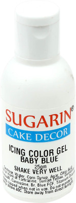 

SUGARIN Icing Color Gel, 25gm, Baby Blue Gelatin Paste(25 g)