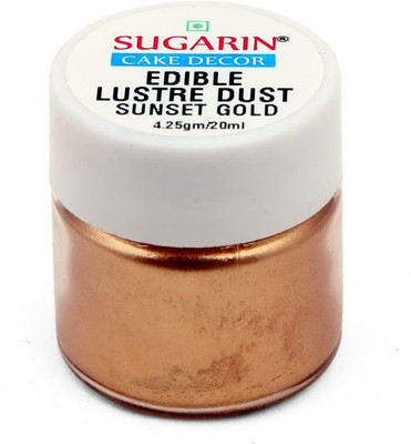

SUGARIN Edible Lustre Dust, 4.25gm, Sunset Gold Baking Powder(4.25 g)