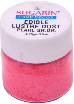 

SUGARIN Edible Lustre Dust, 4.25gm, Pearl Brilliant Orange Baking Powder(4.25 g)
