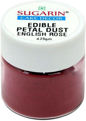 

SUGARIN Ediblle Petal Dust, 4.25gm, English Rose Baking Powder(4.25 g)