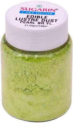 

SUGARIN Edible Lustre Dust, 21.25gm, Pearl Brilliant Yellow Baking Powder(21.25 g)