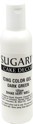 

SUGARIN Icing Color Gel, 125gm_Dark Green Gelatin Paste(125 g)