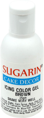 

SUGARIN Icing Color Gel, 25gm, Brown Gelatin Paste(25 g)
