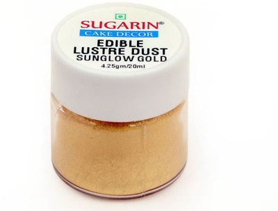 

SUGARIN Edible Lustre Dust, 4.25gm, Sunglow Gold Baking Powder(4.25 g)