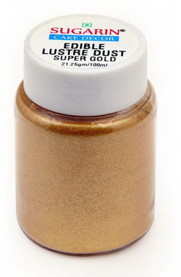 

SUGARIN Edible Lustre Dust, 21.25gm, Brilliant Gold Baking Powder(21.25 g)