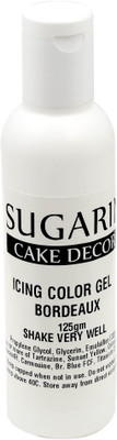 

SUGARIN Icing Color Gel, 125gm_Bordeaux Gelatin Paste(125 g)