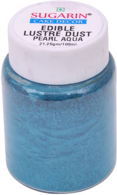 

SUGARIN Edible Lustre Dust, 21.25gm, Pearl Aqua Baking Powder(21.25 g)