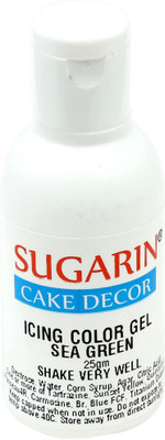 

SUGARIN Icing Color Gel, 25gm, Sea Green Gelatin Paste(25 g)