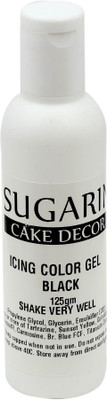

SUGARIN Icing Color Gel, 125gm_Black Gelatin Paste(125 g)