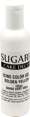 

SUGARIN Icing Color Gel, 125gm_Golden Yellow Gelatin Paste(125 g)
